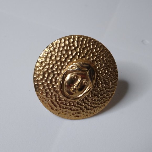 Vintage Lightweight Metal Scarf Slide - Picture 4 of 11